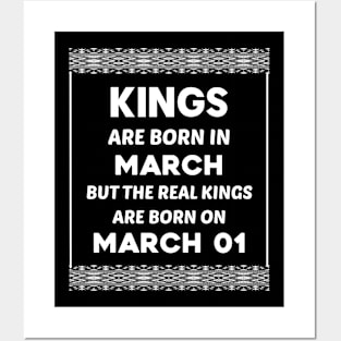 Birthday King White March 01 1st Posters and Art